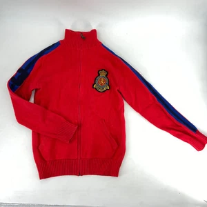 Polo Ralph Lauren Boys Red Cardigan Sweater - Picture 1 of 8