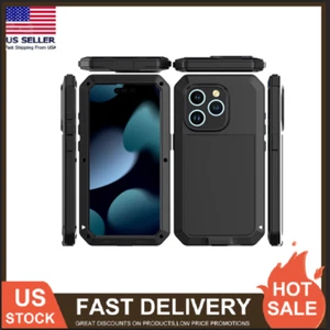 For iPhone 15 Pro 6.1" Shockproof Aluminum Gorilla Heavy Duty Hard Case Cover US - Picture 1 of 31