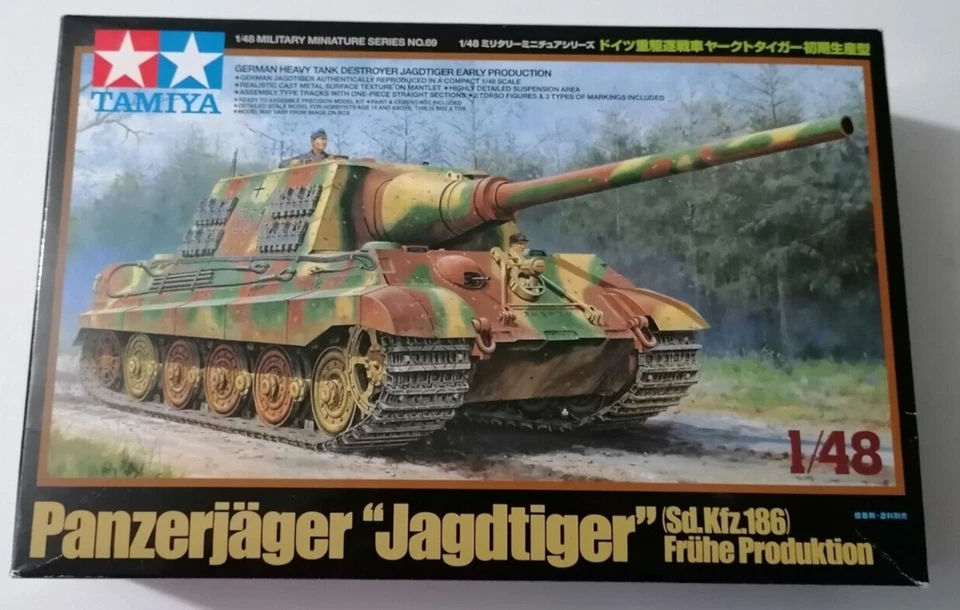 Tamiya 32569 Panzerjager "Jagdtiger" (Sd.Kfz.186) scala 1/48 - Immagine 1 di 2