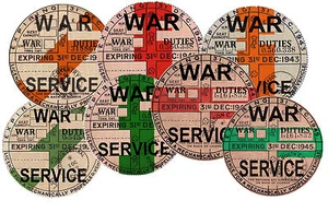 Replica / Reproduction War Service Vehicle Tax Exemption Disc Bespoke Stamp WW2 - Picture 1 of 1
