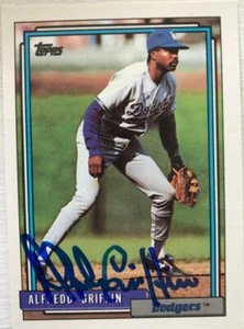 Alfredo Griffin Autographed 1992 Topps #418 - Picture 1 of 1