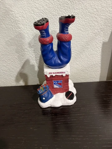 Santa Claus New York Rangers Santa Legs Chimney Bobblehead (Bobble Legs) NHL Cover
