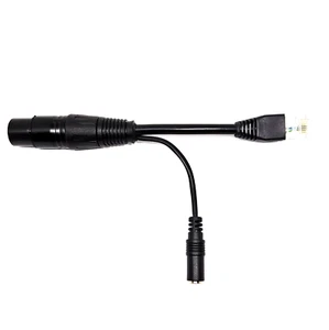 Adaptador XLR ELECTRET MIC de 3 pines a RJ45 YAESU / FLEX TRX modular de 8 pines HS-05F - Imagen 1 de 5