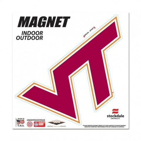 Virginia Tech Hokies Magnet Outdoor Rated Vinyl Auto Fridge NCAA College Team Cover