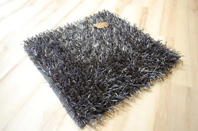 Badteppich Aquanova Kemen 98 Dark Grey 60x60cm Langflor Grau - Bild 1 von 4