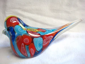 Colorful GLASS BIRD Figure - Picture 1 of 12
