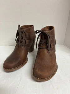 Clarks Damen braun Leder Stiefel Größe 9W - Bild 1 von 11
