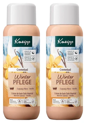 Kneipp Cremebad Winterpflege Cupuacu Nuss Vanille mit winterlichem Duft 2x 400ml - Bild 1 von 2