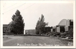 PORT TOWNSEND Washington RPPC Photo Postcard "PUBLIC SCHOOL GROUP" Ellis 4021 - Picture 1 of 2