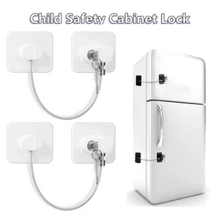 2Pk Window Door Restrictor Child Baby Safety Security Lock Cable Catch Wire - Picture 1 of 10