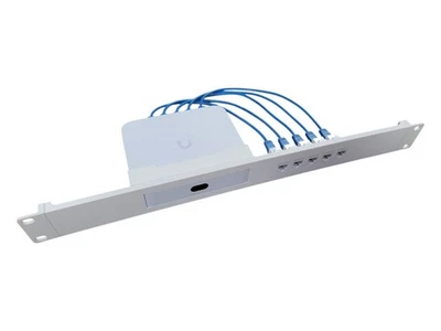 Supporto rack di rete 19 pollici per gateway Unifi UCG-Ultra e UXG-Max Keystone Incl - Immagine 1 di 4