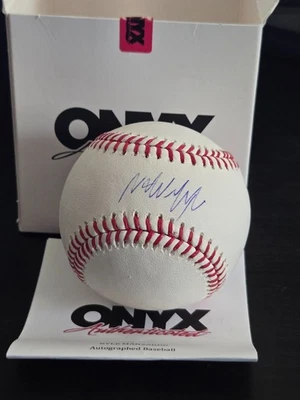 Kyle Manzardo Cleveland Guardians Rookie Signed Official Baseball Beckett Cert. - Image 1 of 4