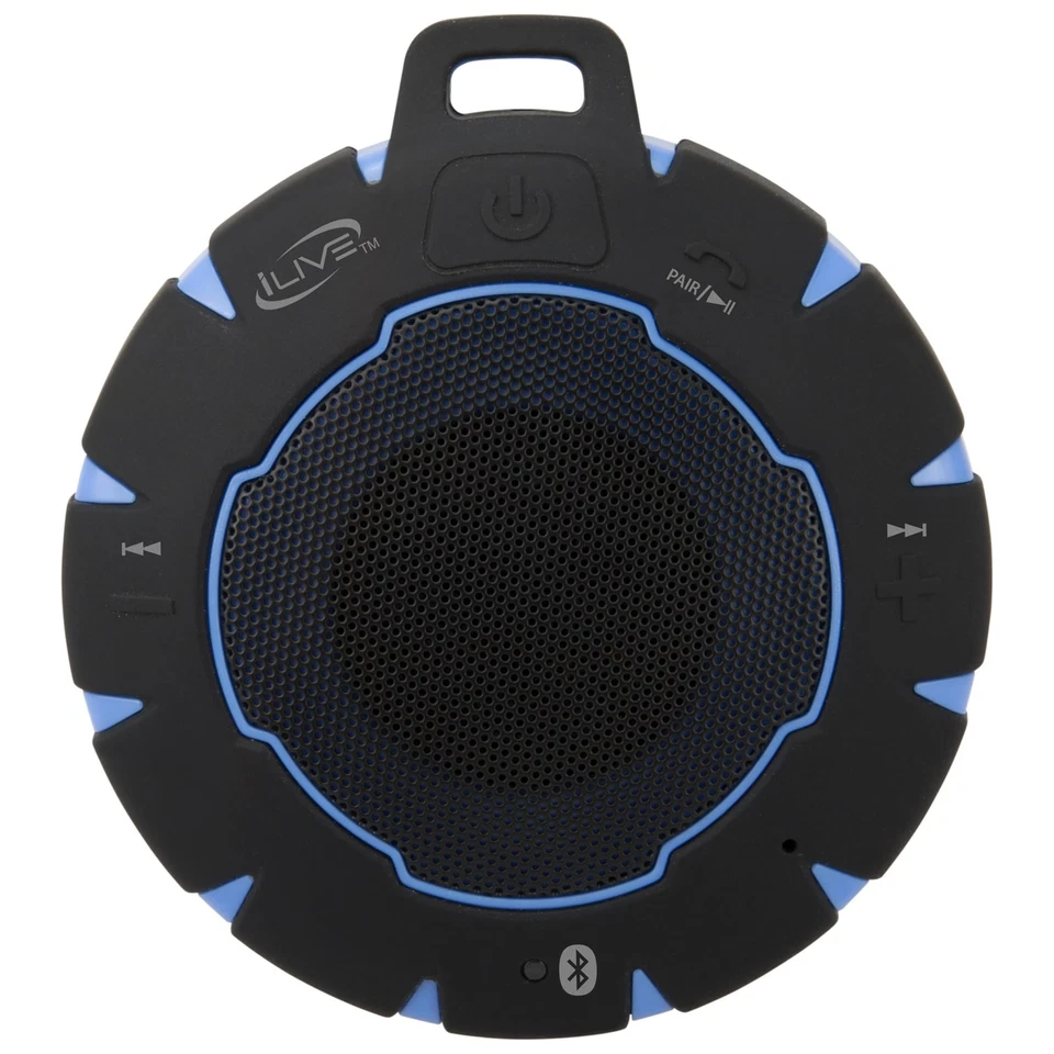 Waterproof Wireless Speaker, Includes Detachable Carabiner Clip and Micro-USB... - Image 1 of 4