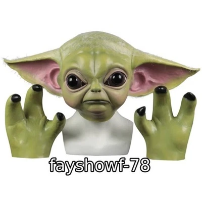 Star Wars Grogu Cosplay Mask Accessory Helmet Claw Halloween Perform Prop Gift - Image 1 of 4