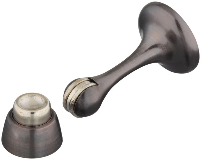 National Hardware N337-162 Antique Bronze Zinc Magnetic Rigid Door Stop 3 in. - Image 1 of 1