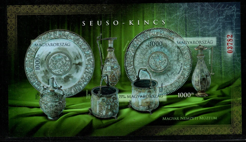 HUNGARY-2019. Imperf. S/S - Repatriation of the Seuso Treasure II. / Silver Art - Image 1 of 1