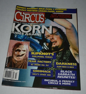CIRCUS Magazine July 2004 - Korn slipknot incubus a perfect circle - Image 1 of 4