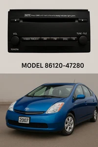 2006 TOYOTA PRIUS CD RADIO PLAYER HEAD UNIT GENUINE 86120-47280 - Picture 1 of 4