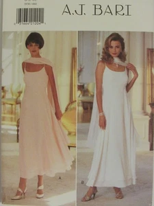 OOP BUTTERICK 3930 Misses Flared Dress in 2 lengths & Stole PATTERN 6-8-10 UC - Picture 1 of 3