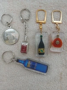 Lote de 5 llaveros de colección con varios anuncios de alcohol duro - Imagen 1 de 1