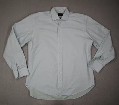 Etro Shirt Mens 44 Blue Button Up Long Sleeve Casual Textured Made in Italy - Image 1 of 4