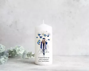 Candela Laurea Personalizzata Regalo Ricordi Grande, Congratulazioni Università - Foto 1 di 2