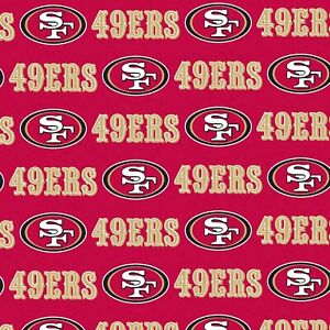 NFL San Francisco 49er's 60 Wide Fabric Traditions ~By The Yard