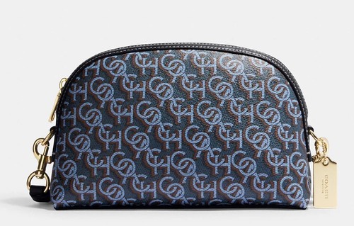 BORSA A TRACOLLA COACH MONOGRAM SIGNATURE MADI DOME NUOVA CON ETICHETTE CF343 BORSA A TRACOLLA