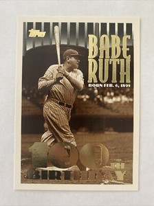 Babe Ruth 1995 Topps 100th Birthday #3 Yankees (804)