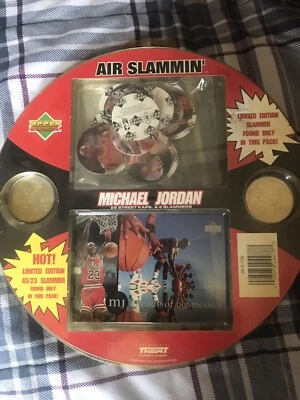 Vintage Michael Jordan “Air Slammin” Pogs An 2 Limited Edition Slammers + Bonus - Image 1 of 4