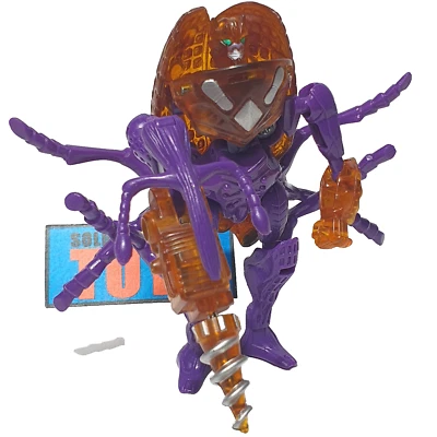 Vtg Transformers Beast Wars DRILL BIT figure COMPLETE 1997 Basic Class Predacon - Image 1 of 4