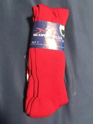 Nuevos calcetines deportivos de fútbol para hombre con puntuación rojos King 10-13 ¡NUEVOS CON ETIQUETAS! Foto 1 de 2