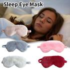 1X Eye Mask Sleep Travel Mask Sleeping Blindfold Shade Padded Fluffy Soft UK New