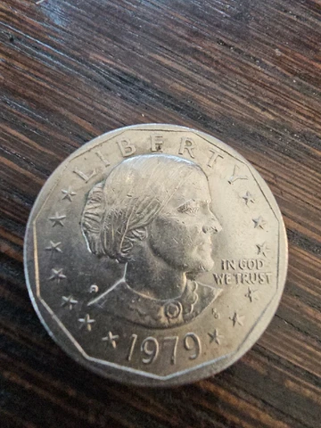 Silver Susan B Anthony Liberty 1979 D ONE DOLLAR  U.S. Mint Coin  RARE FIND Cover
