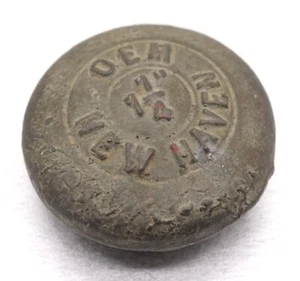 Vintage Cast Iron Pipe Cap Screw-On New Haven, Connecticut Original Metal Mesh - Picture 1 of 9