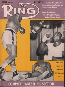 El anillo Sonny Liston Floyd Patterson octubre 1960 051518DBX - Imagen 1 de 1