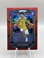 2022-23 Panini Prizm #270 Max Christie Red Prizm 062/299 Lakers