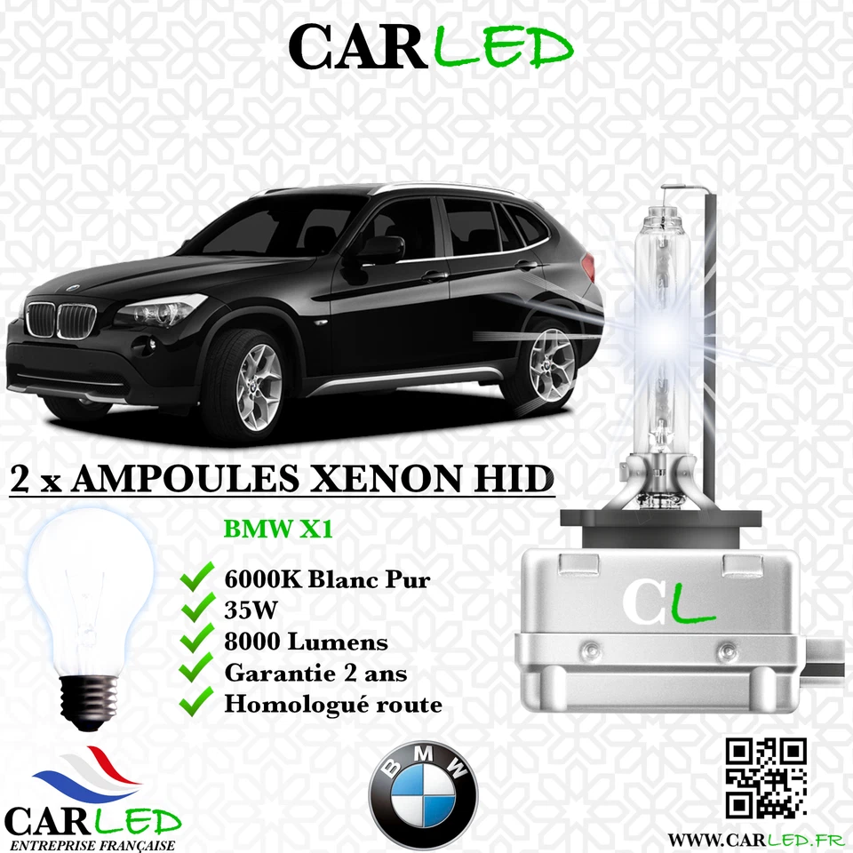 KIT AMPOULE HID XÉNON BMW X1 - Photo 1/4