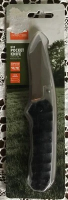 NEW G10 POCKET KNIFE LINER LOCK CLIP NIP S/S 3” STAINLESS STEEL PLAIN BLADE OZAR - Image 1 of 4