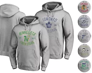 NHL Herren Vintage Heritage Pullover Hoodie Sweatshirt - grau S - 2XL - Bild 1 von 12