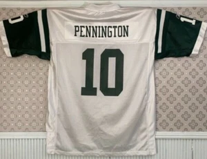 Reebok New York Jets Chad Pennington #10 White NFL Jersey, Size XL - Picture 1 of 6