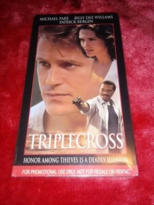 TRIPLE CROSS VHS SEALED HALLMARK SCREENER rare thriller triplecross hallmark - Picture 1 of 3