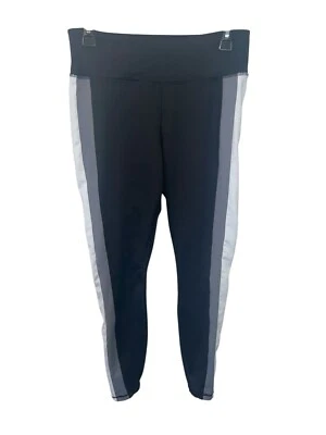 Leggings para mujer AVIA medianos 8-10 negros gris blanco rayas laterales Foto 1 de 4