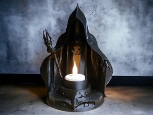 Sensenmann LED candelabro decoración luz nocturna vela luz de té diseño muerte segador - Imagen 1 de 2