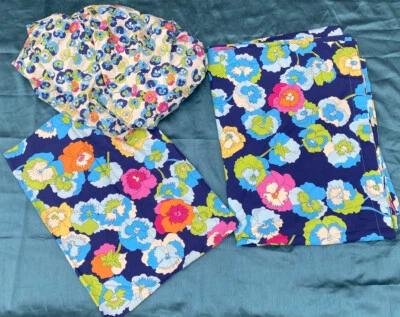 MISSONI HOME Isotta TWIN SET Duvet Cover Sheet Pillow Case Blue floral Parma - Image 1 of 4