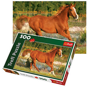 Trefl 500 Piece Adult Large Floor Horse Beauty Field Gallop Jigsaw Puzzle NEW