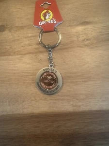 NEW Buc-ee’s Beaver Penny. Spinner Keychain Warner Robbins, Georgia NWT - Picture 1 of 2