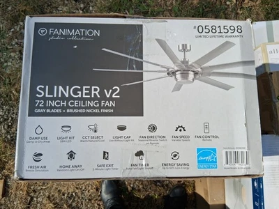 FANIMATION 72" Ceiling Fan 0581598 - Image 1 of 2