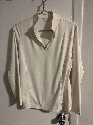 Top para mujer Callaway crema manga larga talla: M Foto 1 de 4