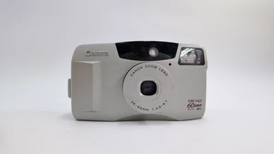 TESTED + Canon Sure Shot 60 35mm Point & Shoot Film Camera - Beige. Read Descrip - Image 1 of 4